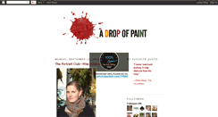 Desktop Screenshot of adropofpaint.blogspot.com