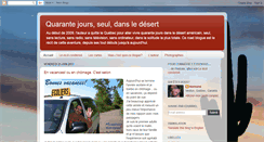 Desktop Screenshot of 40joursdansledesert.blogspot.com