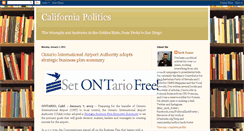 Desktop Screenshot of california-politics.blogspot.com