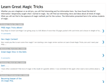 Tablet Screenshot of learn-great-magic-tricks.blogspot.com