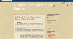 Desktop Screenshot of historia-e-arte-barroca.blogspot.com