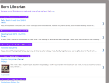 Tablet Screenshot of bornlibrarian.blogspot.com