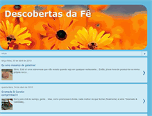 Tablet Screenshot of descobertasdafe.blogspot.com