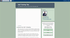 Desktop Screenshot of golf-training-guide.blogspot.com