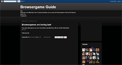 Desktop Screenshot of browsergame-guide.blogspot.com