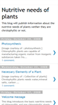 Mobile Screenshot of nutritiveneedsofplants.blogspot.com