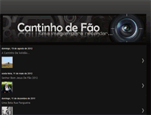 Tablet Screenshot of cantinhodefao.blogspot.com