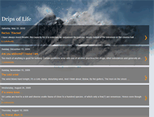 Tablet Screenshot of drips-of-life.blogspot.com