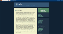 Desktop Screenshot of brieflyput.blogspot.com