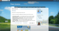 Desktop Screenshot of parisinconnu.blogspot.com