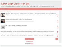 Tablet Screenshot of karansinghgroverfan.blogspot.com