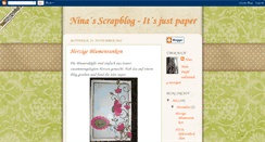 Desktop Screenshot of ninasscrapblog.blogspot.com