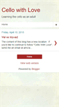 Mobile Screenshot of mostlycello.blogspot.com