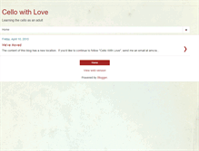 Tablet Screenshot of mostlycello.blogspot.com