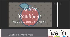 Desktop Screenshot of kinderramblings.blogspot.com