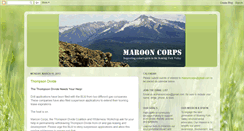 Desktop Screenshot of marooncorps.blogspot.com