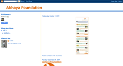 Desktop Screenshot of abhayafoundation.blogspot.com