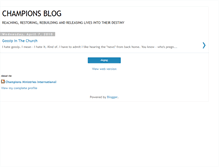 Tablet Screenshot of championsministries.blogspot.com