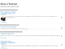 Tablet Screenshot of dicas-tutoriais.blogspot.com