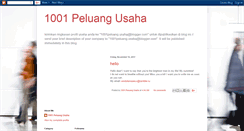 Desktop Screenshot of 1001peluang-usaha.blogspot.com