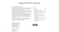 Desktop Screenshot of dragon-tattoo-design.blogspot.com