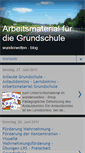Mobile Screenshot of grundschule-arbeitsmaterial.blogspot.com
