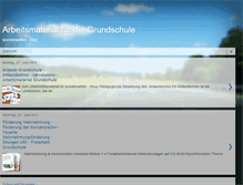 Tablet Screenshot of grundschule-arbeitsmaterial.blogspot.com