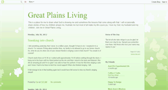 Desktop Screenshot of greatplainsliving.blogspot.com