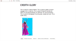 Desktop Screenshot of cre8tivglory.blogspot.com