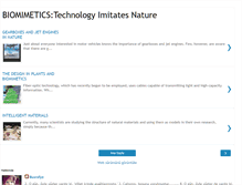 Tablet Screenshot of biomimeticstechnologyimitatesnature.blogspot.com