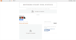 Desktop Screenshot of mothersfightforjustice.blogspot.com