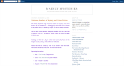 Desktop Screenshot of mainly-mysteries.blogspot.com