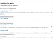 Tablet Screenshot of mainly-mysteries.blogspot.com