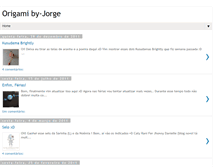 Tablet Screenshot of origamibyjorge.blogspot.com