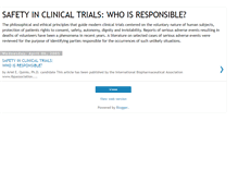Tablet Screenshot of clinicaltrialssafety.blogspot.com