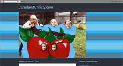 Desktop Screenshot of jaredandchristy.blogspot.com