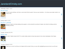 Tablet Screenshot of jaredandchristy.blogspot.com