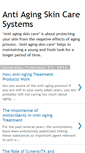Mobile Screenshot of anti-aging-skin-care-systems.blogspot.com