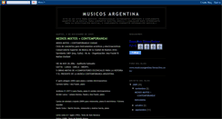 Desktop Screenshot of musicosargentina.blogspot.com