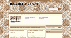 Desktop Screenshot of dresstalkfashionnews.blogspot.com