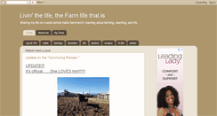 Desktop Screenshot of livinfarmlife.blogspot.com