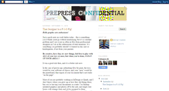 Desktop Screenshot of prepressconfidential.blogspot.com