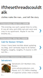 Mobile Screenshot of ifthesethreadscouldtalk.blogspot.com