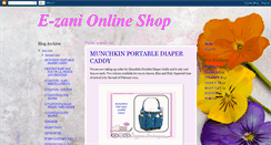 Desktop Screenshot of e-zanionlineshop.blogspot.com