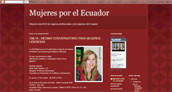 Desktop Screenshot of mujeresporelecuador.blogspot.com