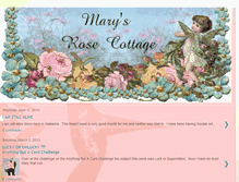 Tablet Screenshot of marysrosecottage.blogspot.com