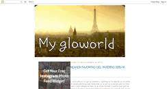 Desktop Screenshot of mygloworld.blogspot.com