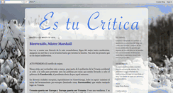 Desktop Screenshot of estucritica.blogspot.com