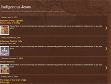 Tablet Screenshot of indigenousjesus.blogspot.com