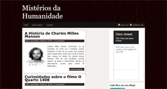 Desktop Screenshot of misteriosdahumanidadeatual.blogspot.com